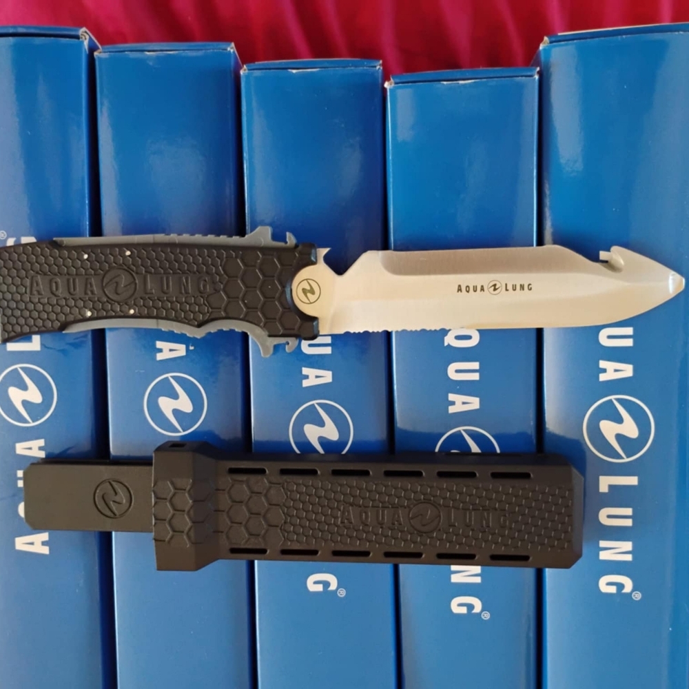 Aqualung Big Squeeze Tip Blade Knife